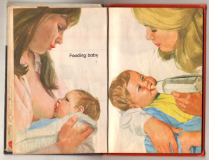 Children’s Book Depicting Breastfeeding and Bottle Feeding