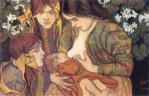 Wyspiański - Breastfeeding Painting - 1905